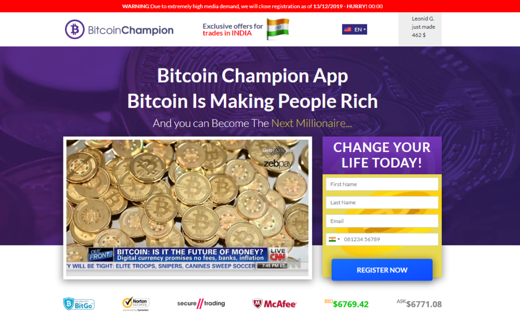 bitcoin champion avis